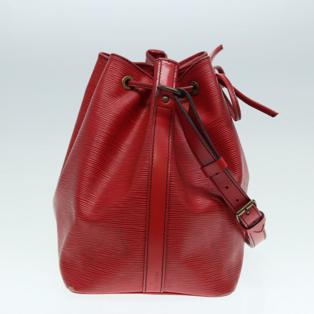LOUIS VUITTON Epi Petit Noe Shoulder Bag Red M44107 LV Auth 86673