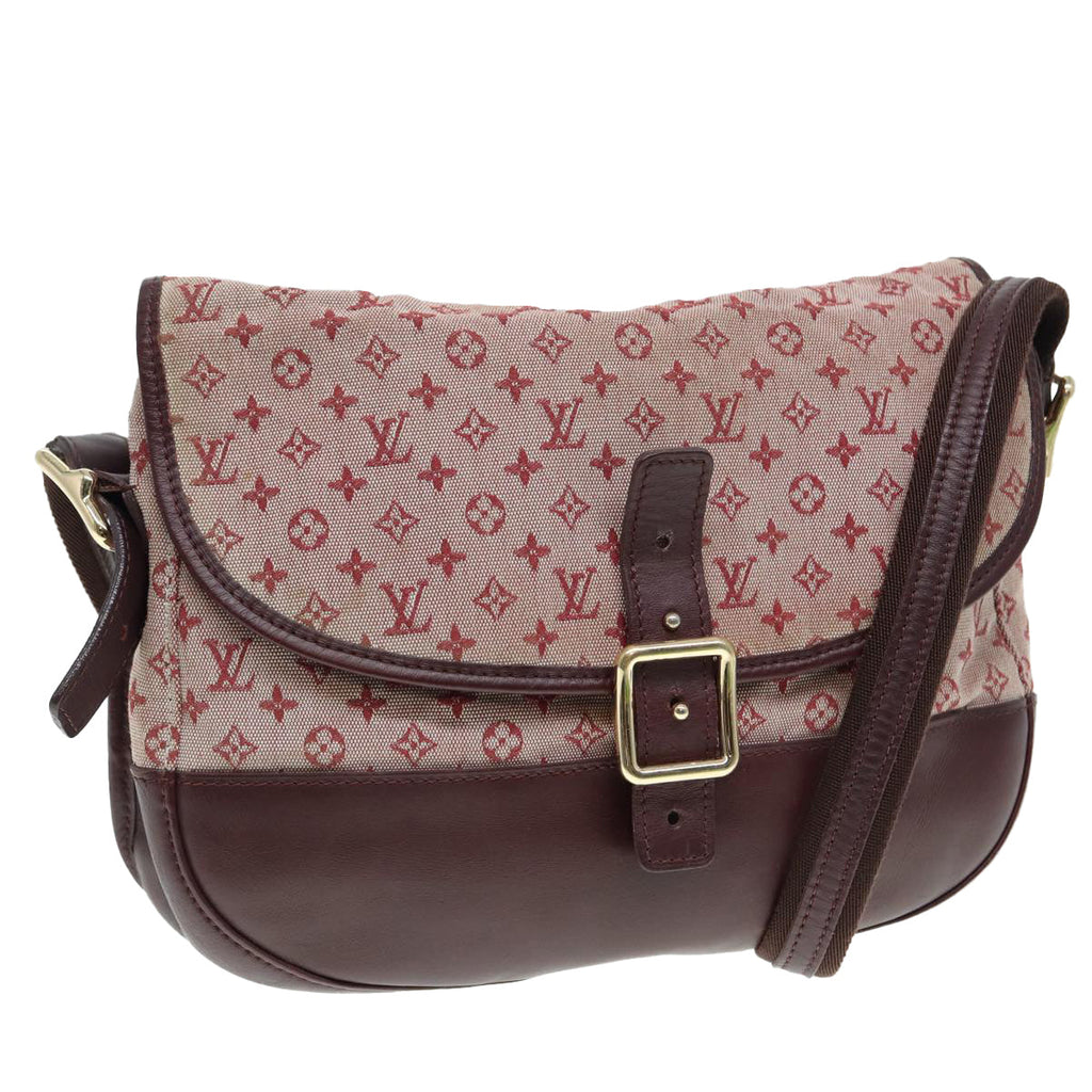 LOUIS VUITTON Monogram Mini Belanger Shoulder Bag Red M92671 LV Auth 86675