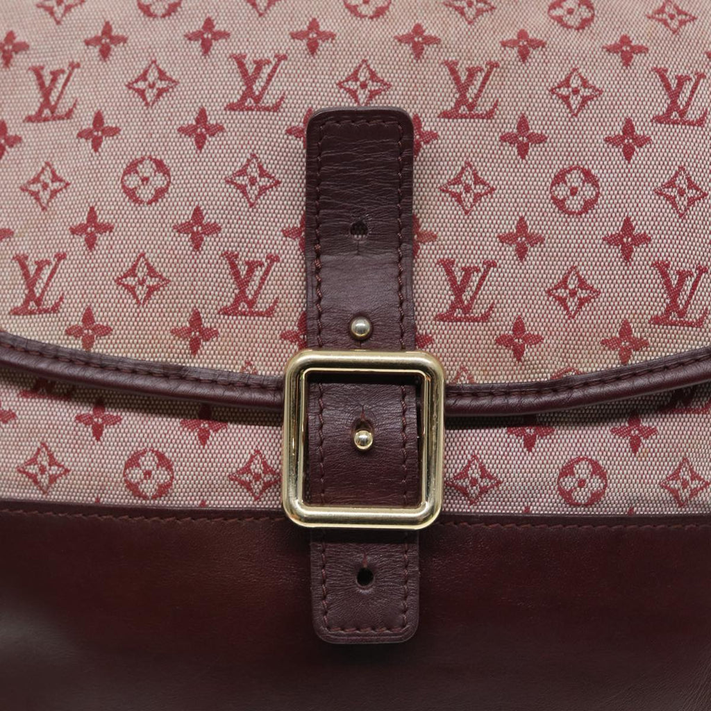 LOUIS VUITTON Monogram Mini Belanger Shoulder Bag Red M92671 LV Auth 86675