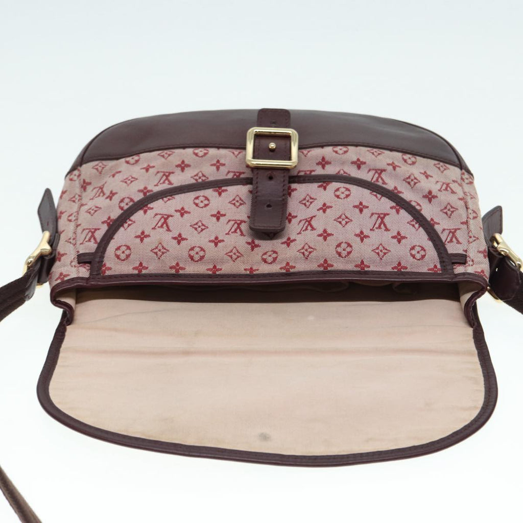 LOUIS VUITTON Monogram Mini Belanger Shoulder Bag Red M92671 LV Auth 86675