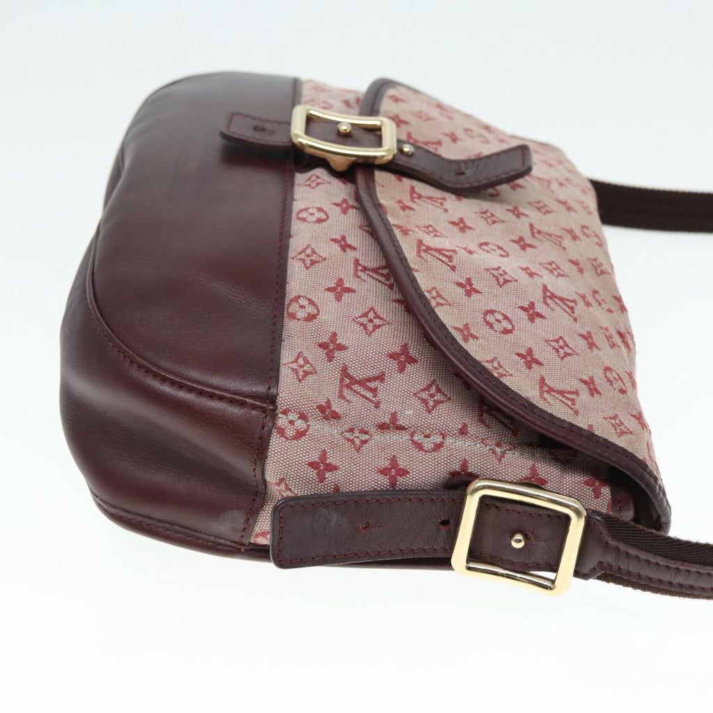 LOUIS VUITTON Monogram Mini Belanger Shoulder Bag Red M92671 LV Auth 86675