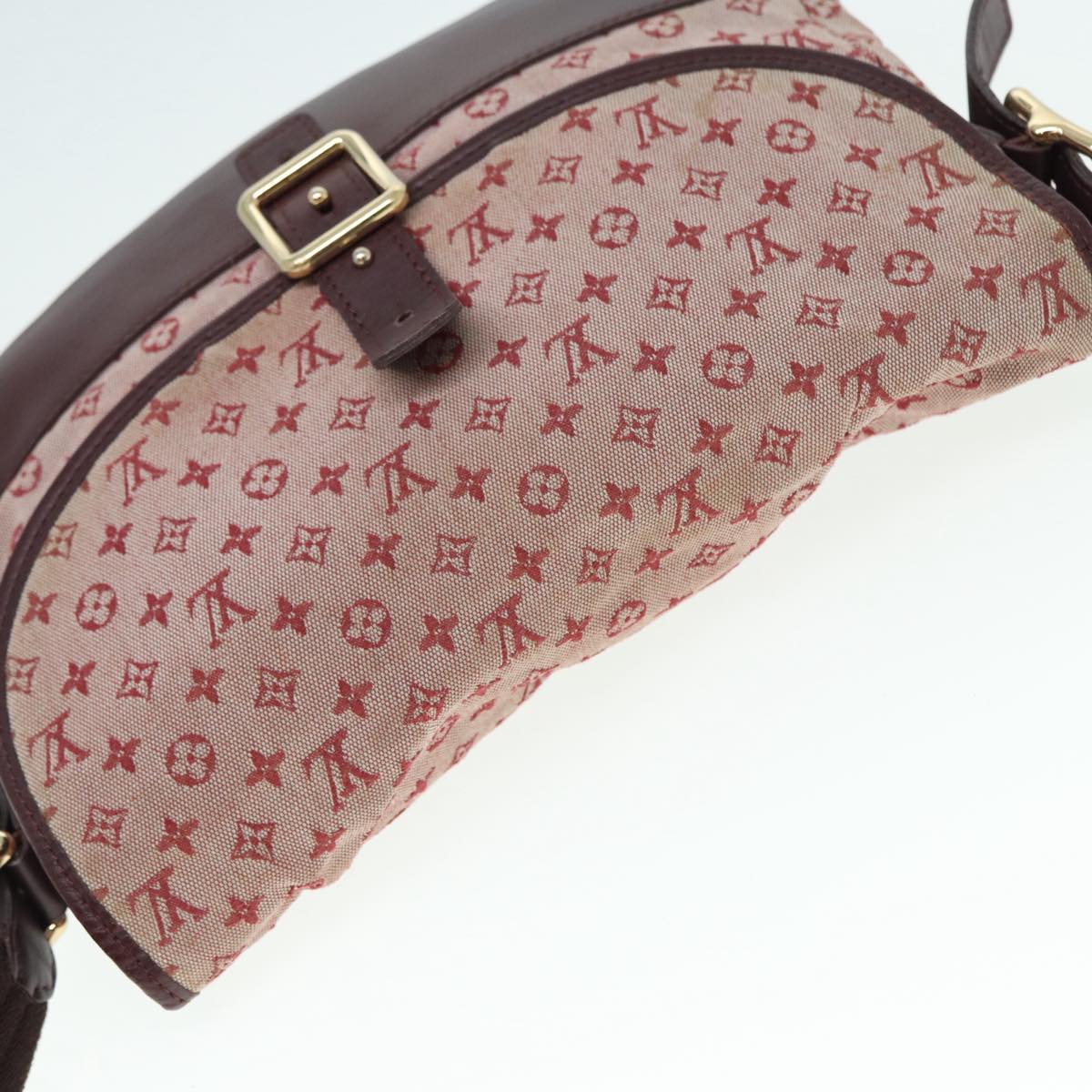 LOUIS VUITTON Monogram Mini Belanger Shoulder Bag Red M92671 LV Auth 86675