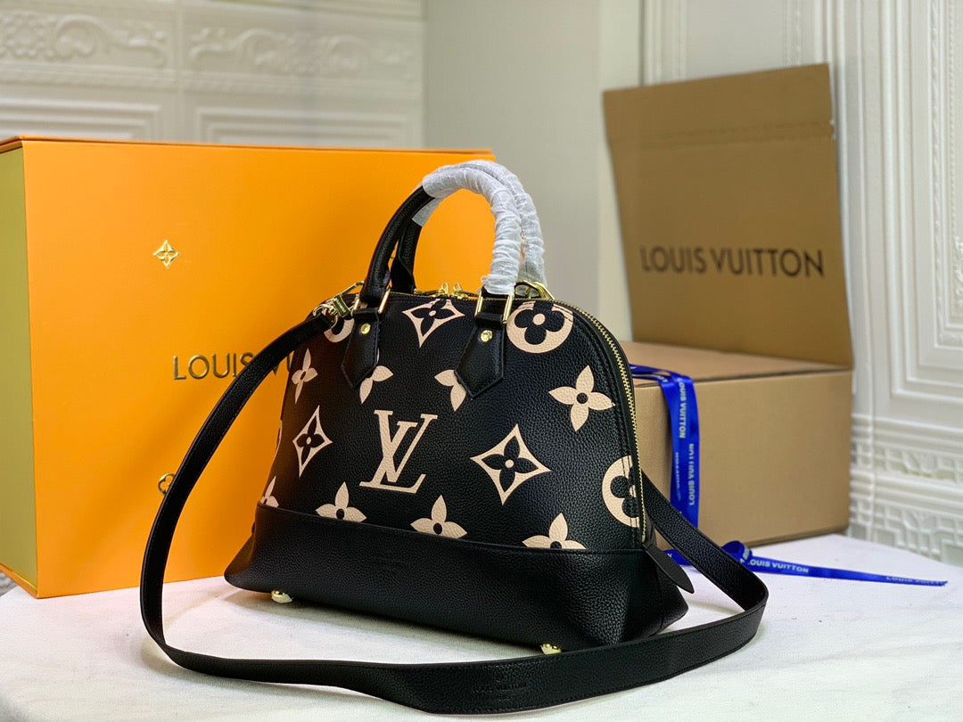 Louis Vuitton Neo Alma PM Monogram Empreinte Black/Beige For Women,  Shoulder And Crossbody Bags 13.8in/35cm Louis Vuitton