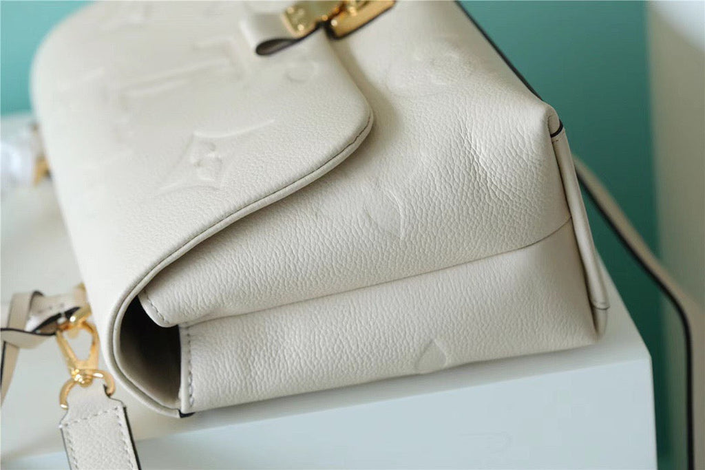 Louis Vuitton Madeleine MM Monogram Empreinte Creme Beige For Women,  Shoulder and Crossbody Bags 11.8in/30cm Louis Vuitton
