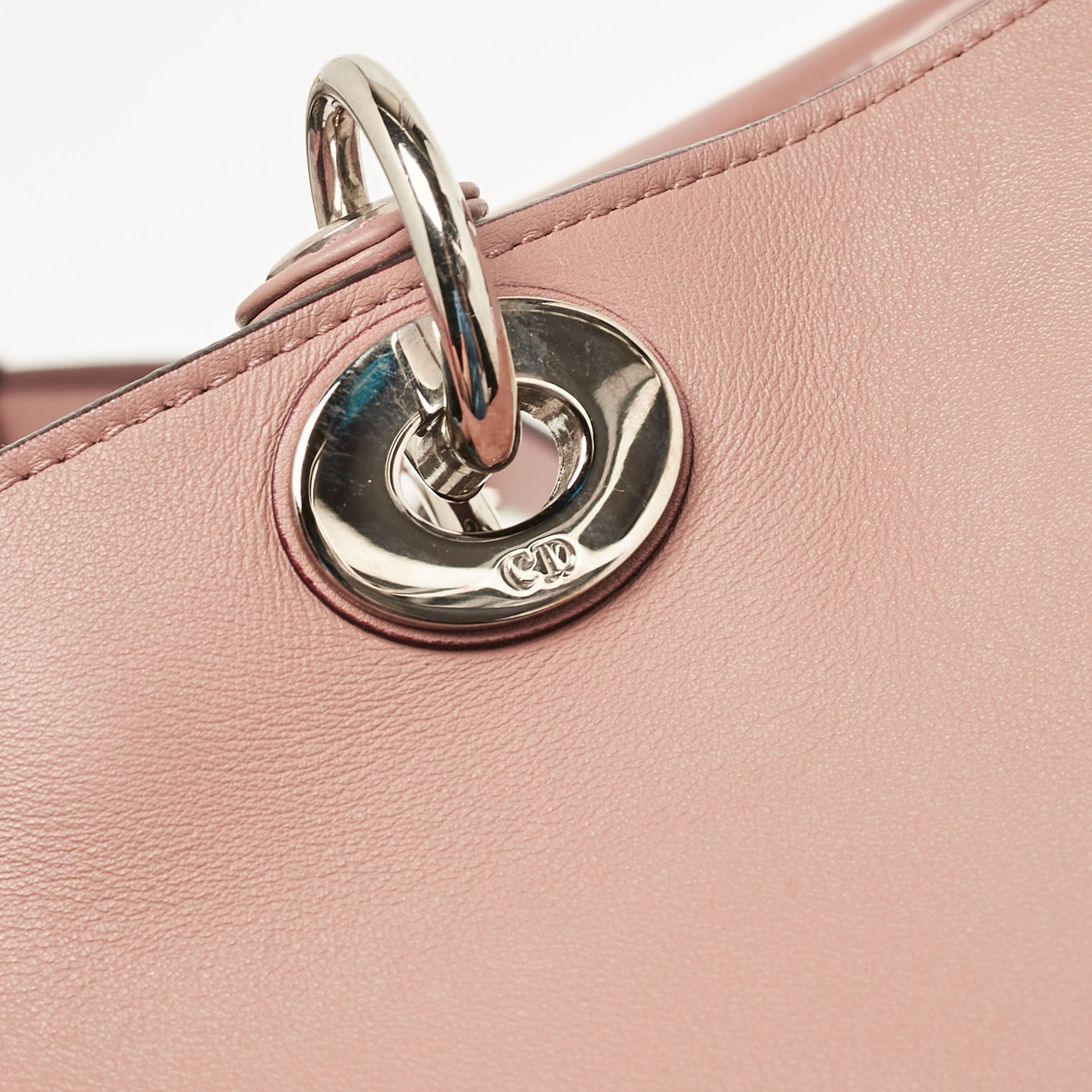 Dior 1:1 Rep Pink Leather Medium Diorissimo Shopper Tote