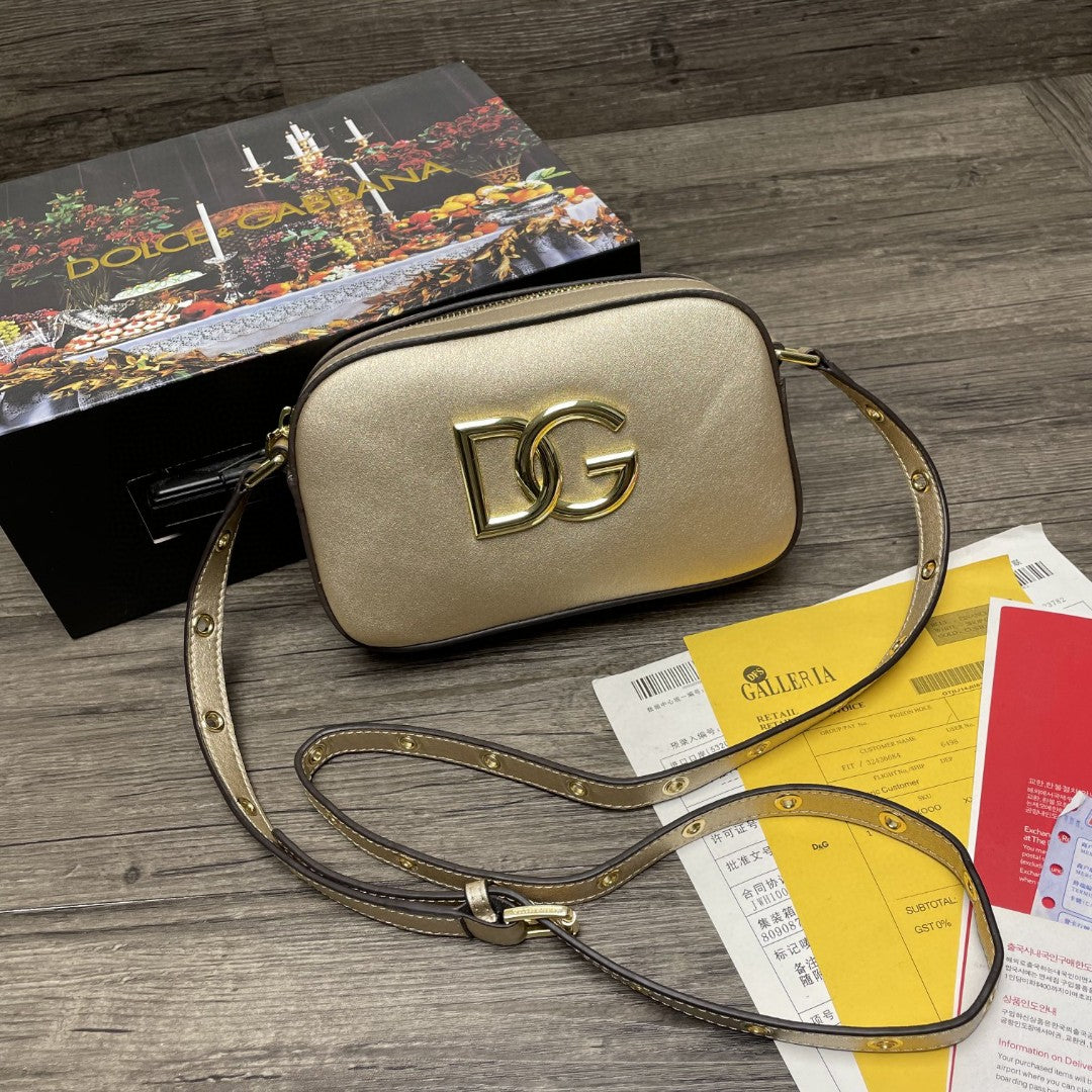 Crossbody 3.5 Bag Gold For Women 7.5in/19cm GLAMI