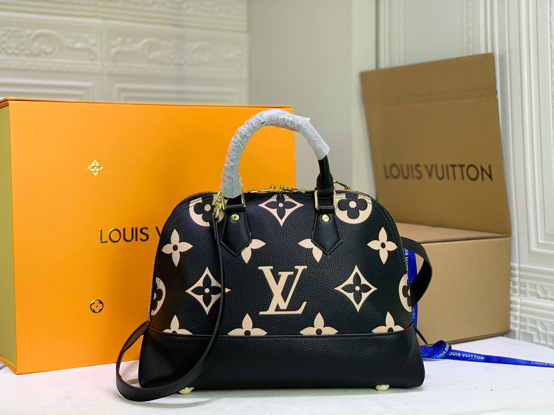 Louis Vuitton Neo Alma PM Monogram Empreinte Black/Beige For Women,  Shoulder And Crossbody Bags 13.8in/35cm Louis Vuitton
