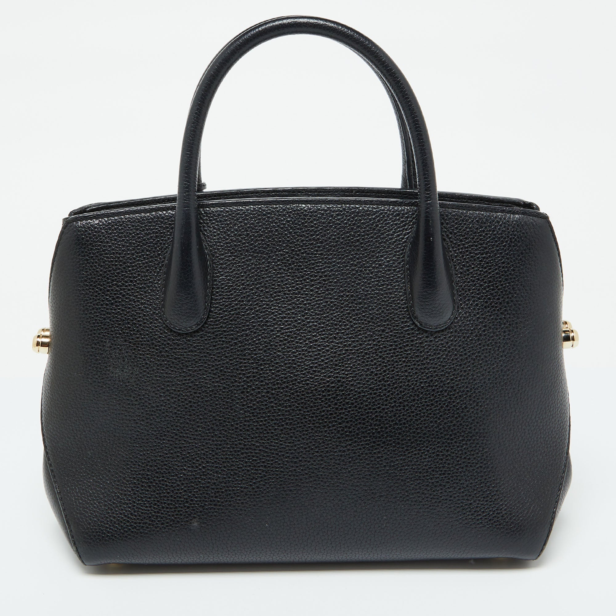 Dior Black Leather Open Bar Tote