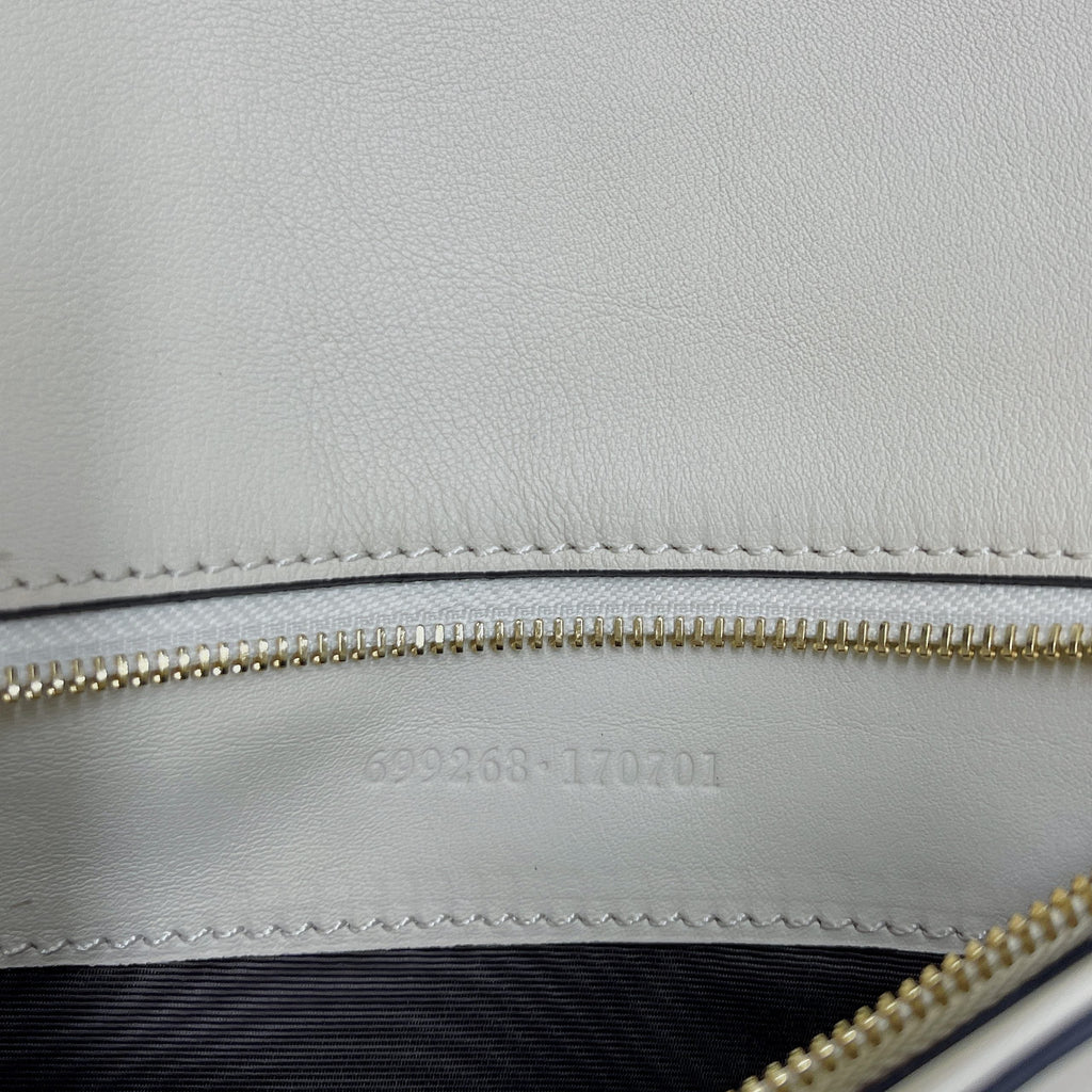 BlonGLAMIe Shoulder Bag White For Women, Women’s Bags 11in/28cm 699268 UXX0G 9022