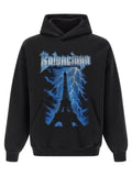 Balenciaga Men's Paris Thunderstorm Hoodie