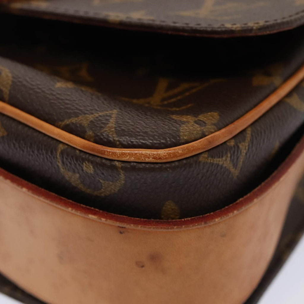 LOUIS VUITTON Monogram Cartouchiere MM Shoulder Bag M51253 LV Auth 87201