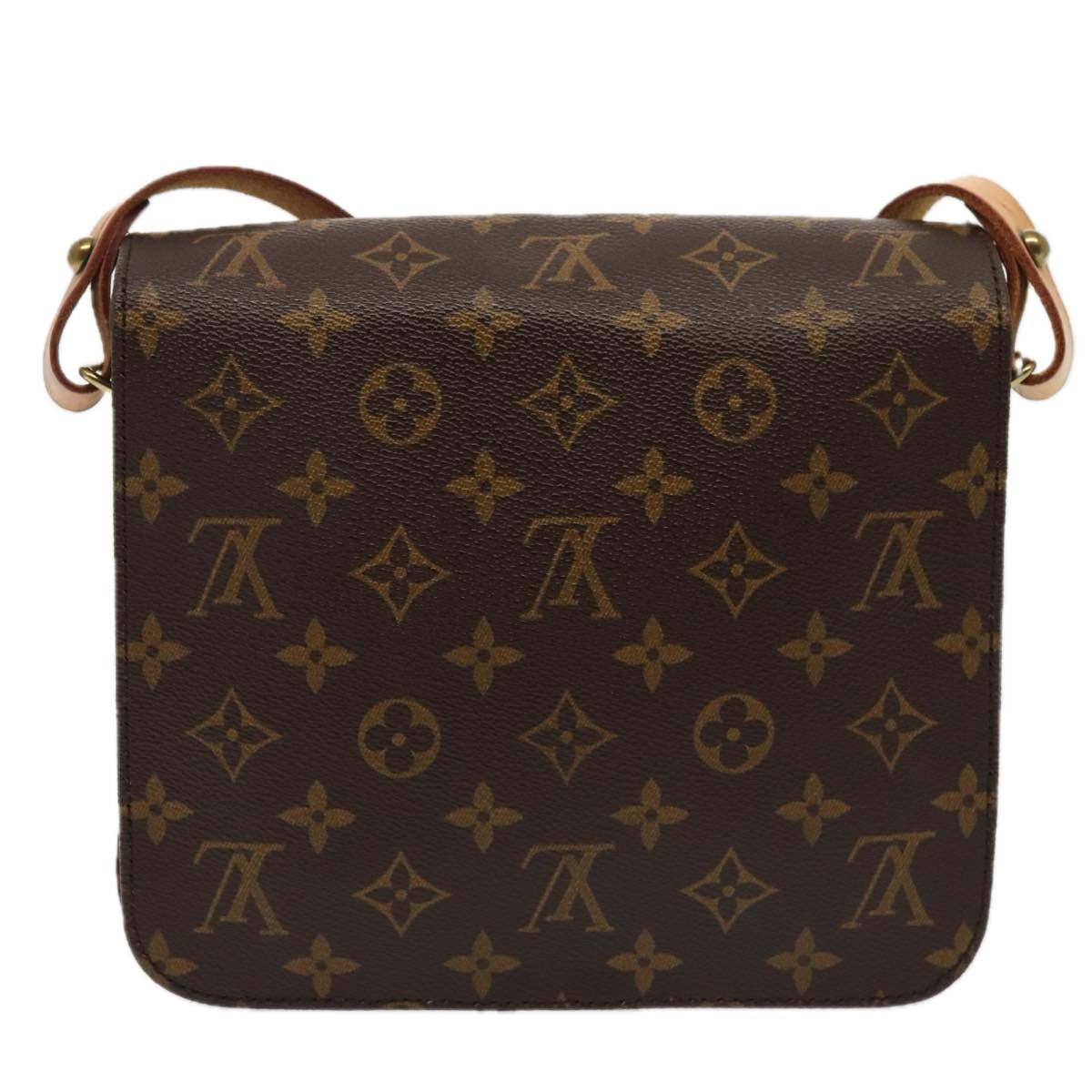 LOUIS VUITTON Monogram Cartouchiere MM Shoulder Bag M51253 LV Auth 87201