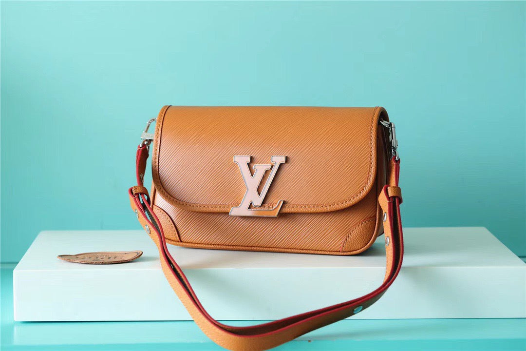 Louis Vuitton Buci Epi Gold Miel Brown For Women,  Shoulder And Crossbody Bags 24.5cm/9.6in Louis Vuitton M59459