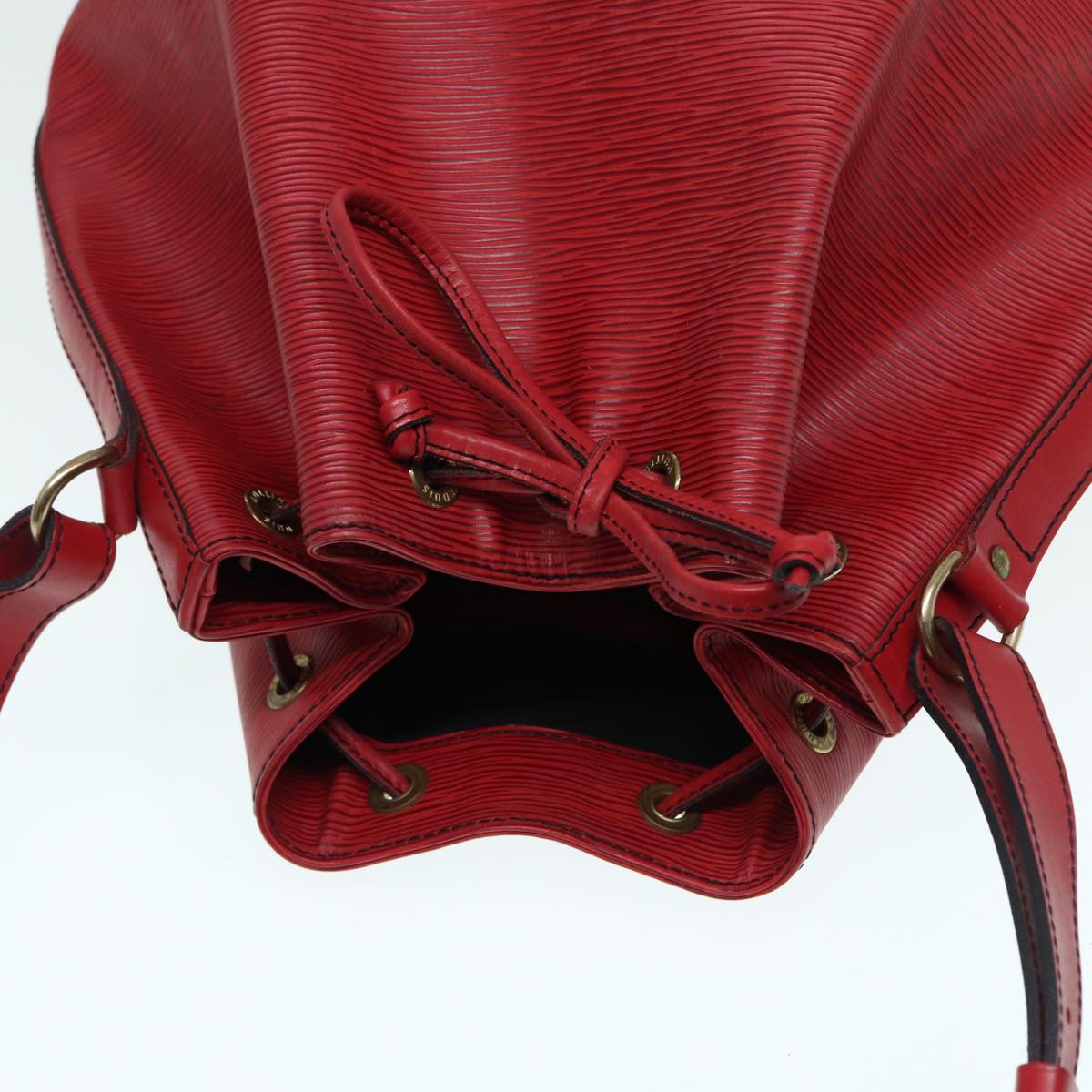 LOUIS VUITTON Epi Noe Shoulder Bag Red M44007 LV Auth 87400