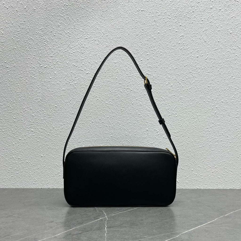 Celine Camera Shoulder Bag Cuir Triomphe Black For Women 10in/26cm