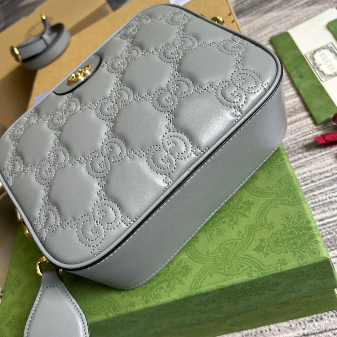 Gucci Matelasse Shoulder Bag Jade Green For Women, Women’s Bags 8.5in/22cm Gucci