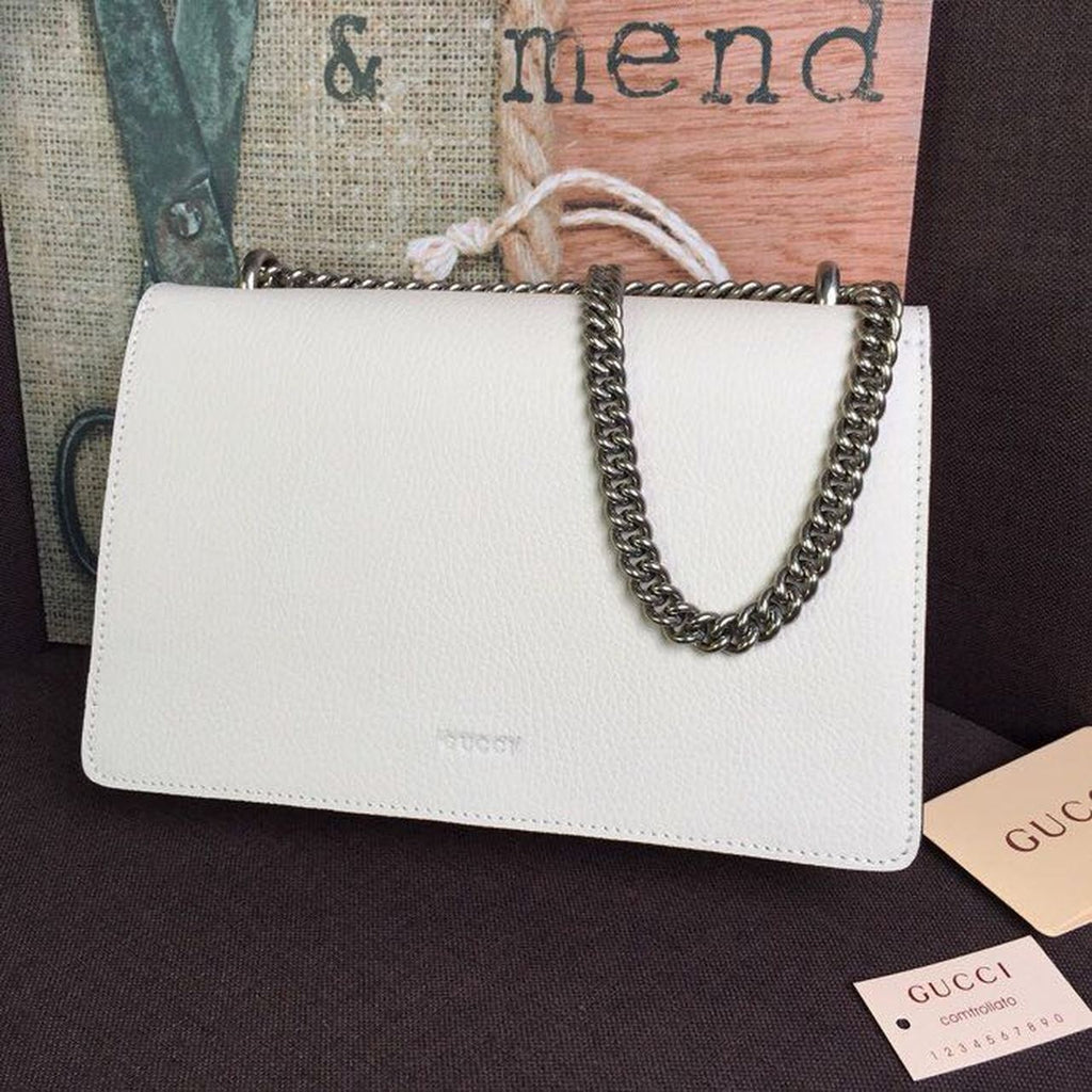 Gucci Dioronysus Small Shoulder Bag White For Women 11in/18cm Gucci 400249 0K7JN 9680