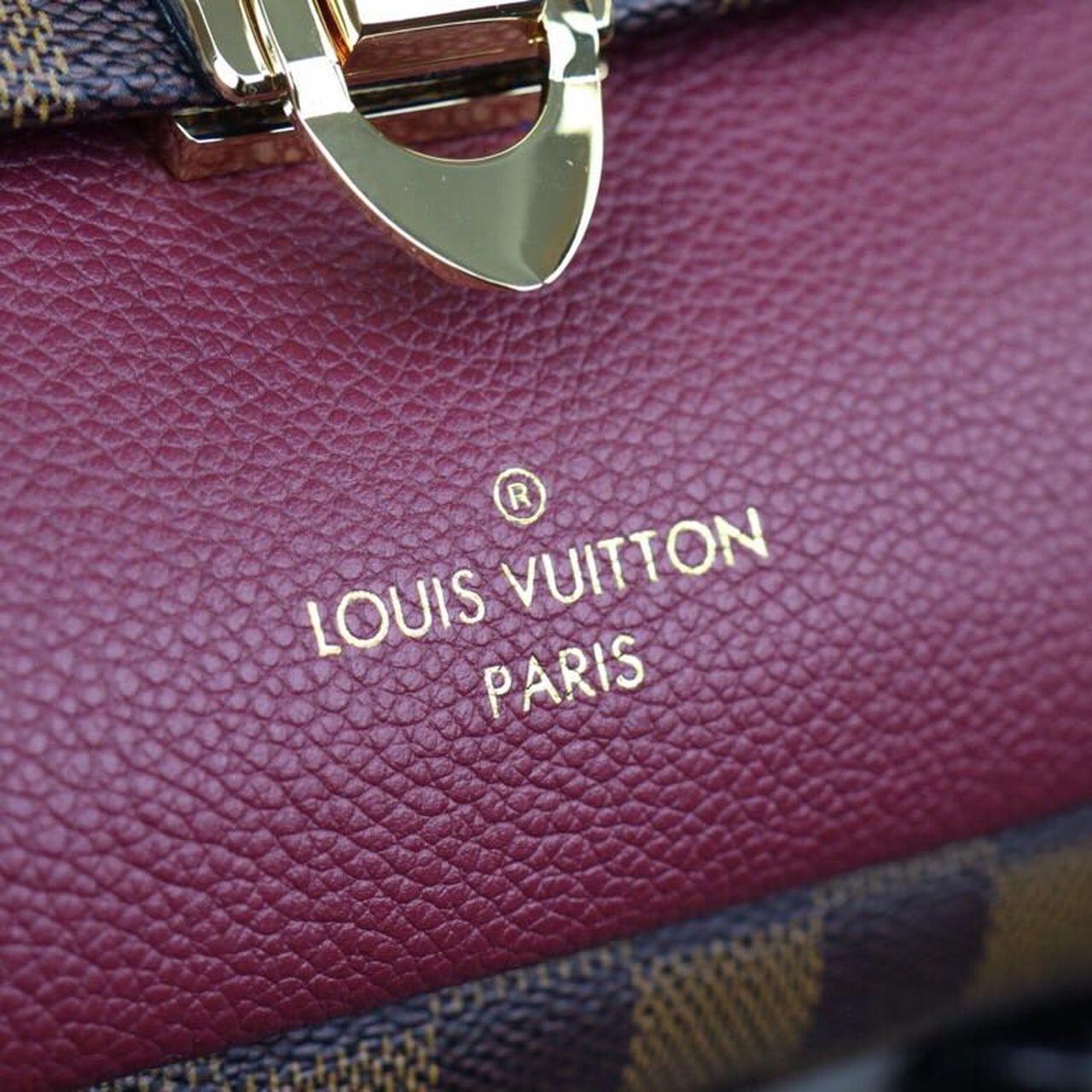 Louis Vuitton Vavin PM Damier Ebene Canvas Bordeaux Red For Women, WomenÃƒÂ¢Ã¢â€šÂ¬Ã¢â€žÂ¢s Handbags, Shoulder Bags 9.8in/25cm Louis Vuitton N40109