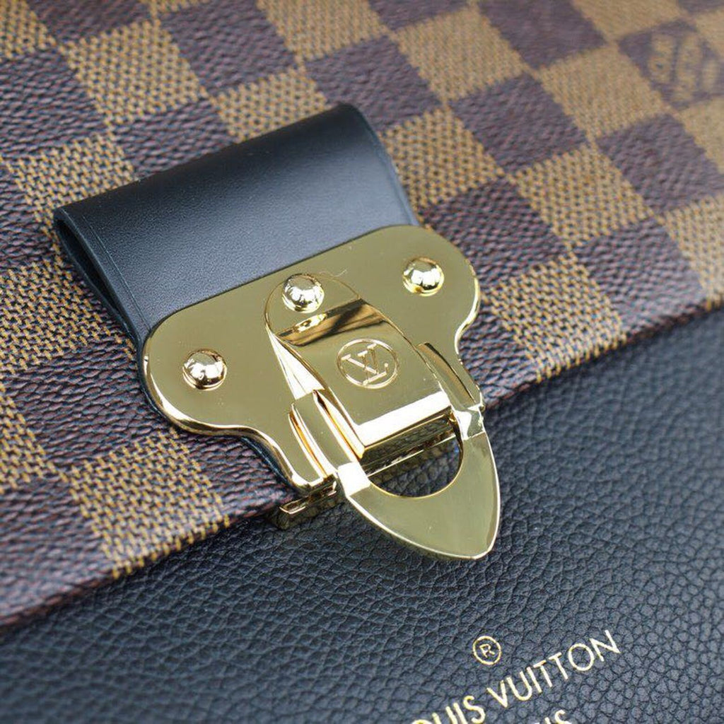 Louis Vuitton Vavin PM Damier Ebene Canvas Black For Women, Women’s Handbags, Shoulder Bags 9.8in/25cm Louis Vuitton N40108