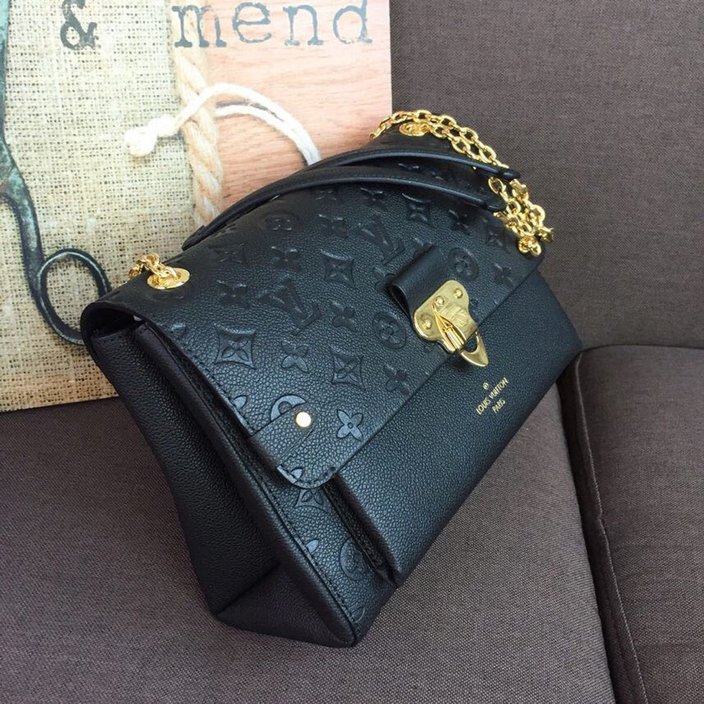 Louis Vuitton Vavin MM Monogram Empreinte Black For Women, WomenÃƒÂ¢Ã¢â€šÂ¬Ã¢â€žÂ¢s Handbags, Shoulder And Crossbody Bags 9.8in/25cm Louis Vuitton M44150