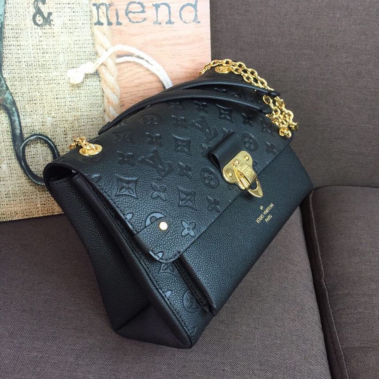 Louis Vuitton Vavin MM Monogram Empreinte Black For Women, WomenÃƒÂ¢Ã¢â€šÂ¬Ã¢â€žÂ¢s Handbags, Shoulder And Crossbody Bags 9.8in/25cm Louis Vuitton M44150