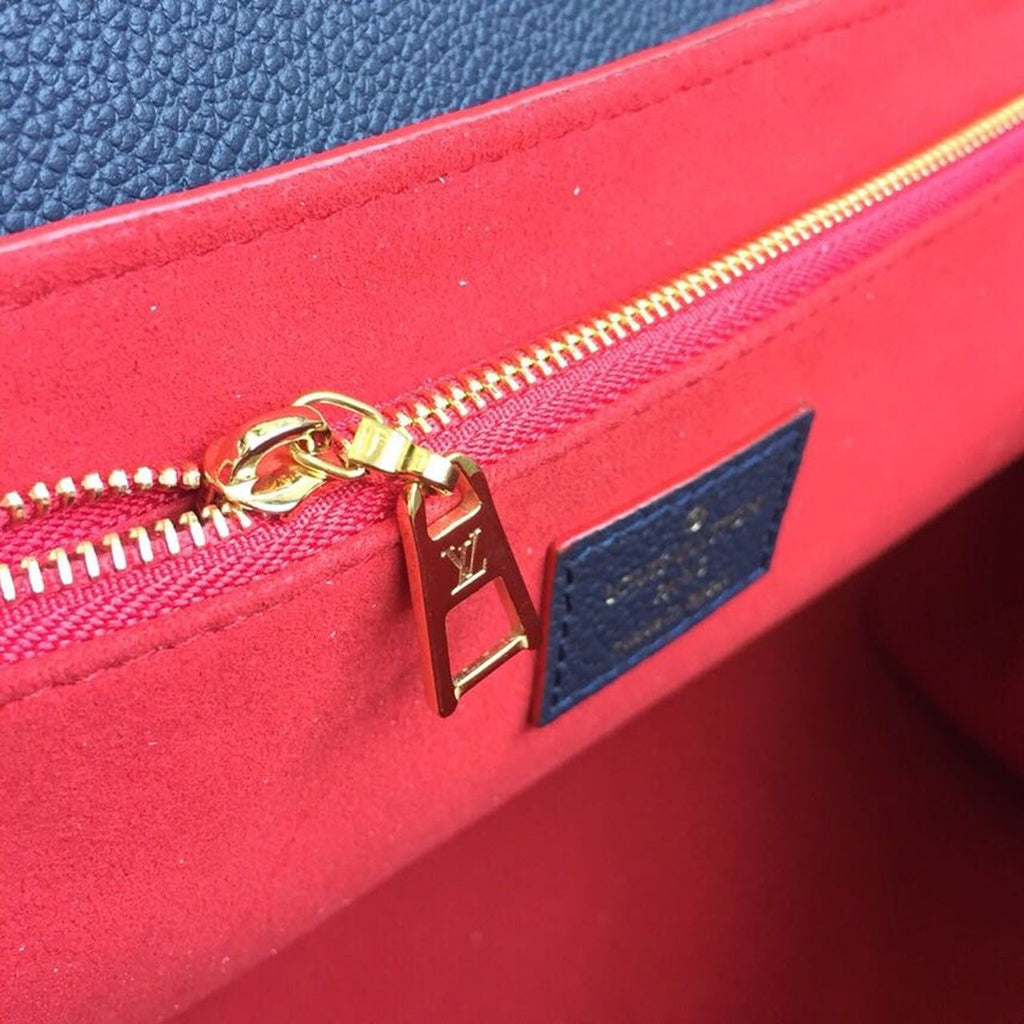Louis Vuitton Vavin MM Monogram Empreinte Navy Blue For Women, WomenÃƒÂ¢Ã¢â€šÂ¬Ã¢â€žÂ¢s Handbags, Shoulder And Crossbody Bags 9.8in/25cm Louis Vuitton M43925