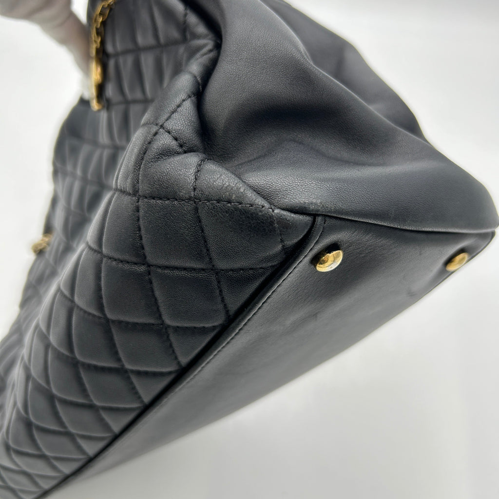 Chanel Matelasse Chain Shoulder Black Leather LA4509