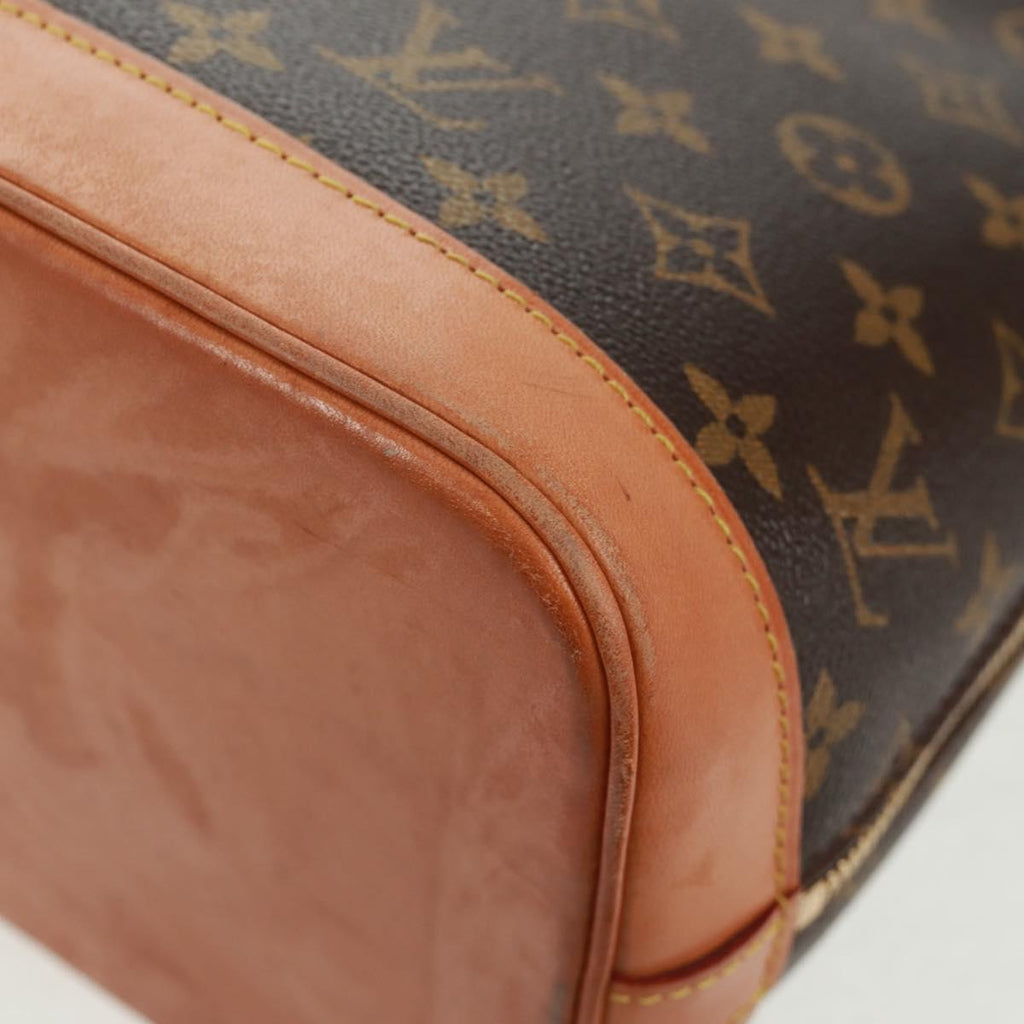 Louis Vuitton Alma Handbag Monogram Canvas Brown Canvas Handbag