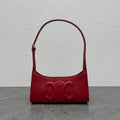 Celine Cuir Triomphe Shoulder Bag Red For Women 9.4in/24cm