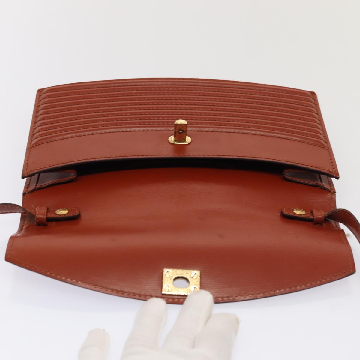 LOUIS VUITTON Epi Prebourg Shoulder Bag Br M52563 LV Auth 88745