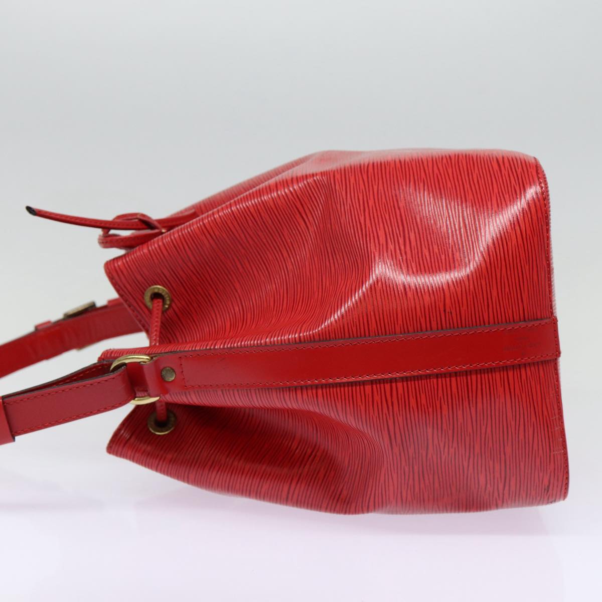LOUIS VUITTON Epi Petit Noe Shoulder Bag Red M44107 LV Auth 88888