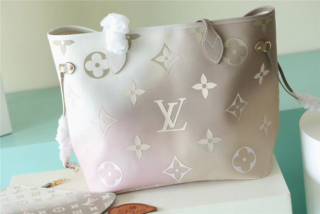Louis Vuitton Neverfull MM Monogram Canvas Sunset Khaki For Women,  Shoulder and Crossbody Bags 12.2in/31cm Louis Vuitton M59859