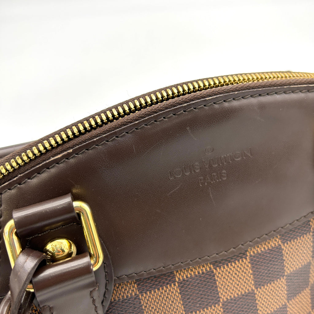 Louis Vuitton Verona PM Shoulder Bag Damie Ebene Leather Brown LA9890