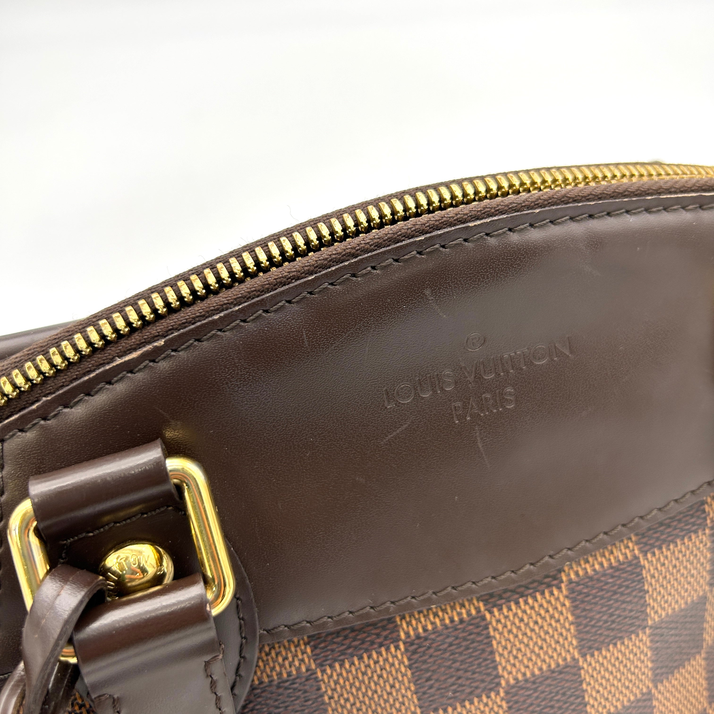 Louis Vuitton Verona PM Shoulder Bag Damie Ebene Leather Brown LA9890