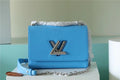 Louis Vuitton Twist MM Epi Blue For Women,  Shoulder And Crossbody Bags 9.1in/23cm Louis Vuitton