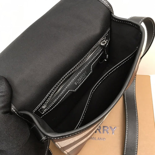 Burberry Check And Crossbody Bag For Men, Bags 7.7in/19.5cm 80528041
