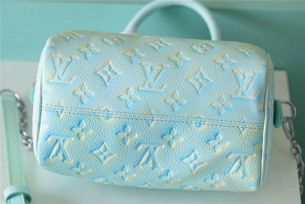 Louis Vuitton Speedy Bandouliere 20 Monogram Empreinte Vert D’eau Green For Women,  Shoulder And Crossbody Bags 20.5cm/8.1in Louis Vuitton M46092