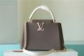 Louis Vuitton Capucines MM Taurillon Smokey Brown Green/ Creme/ Pink For Women,  Shoulder And Crossbody Bags 31.5cm/12.4in Louis Vuitton M59516