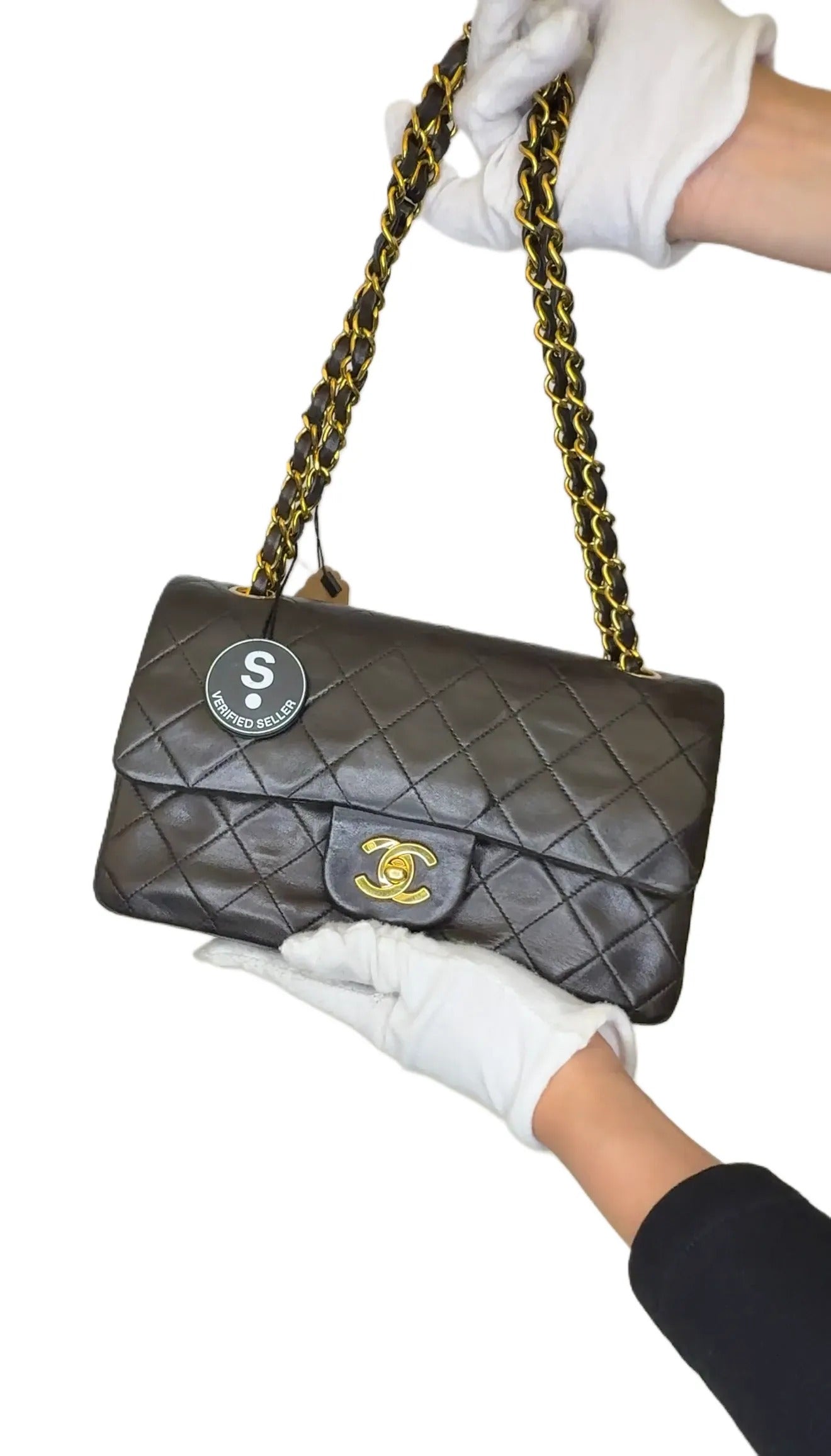 CHANEL - 1994-1996 matelasse chain shoulder bag - women - Lambskin - One Size - Black B4-17