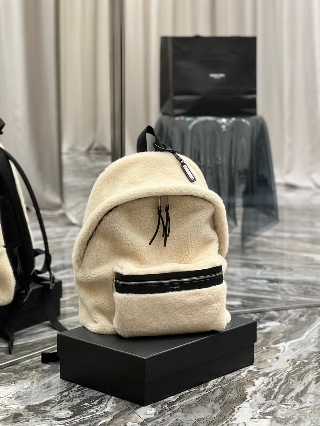 Top Quality Top QualityeeTop Quality Backpack Beige For Women, Women’s Bags 16.1in/41cm YSL