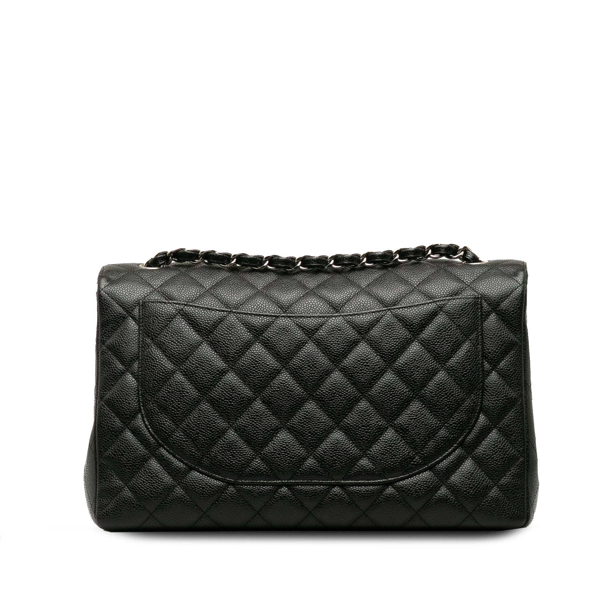 Chanel Classic Double Flap Maxi Black Caviar Gold