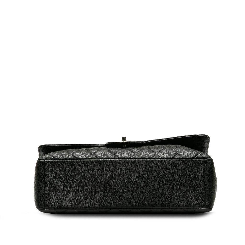 Chanel Classic Double Flap Maxi Black Caviar Gold