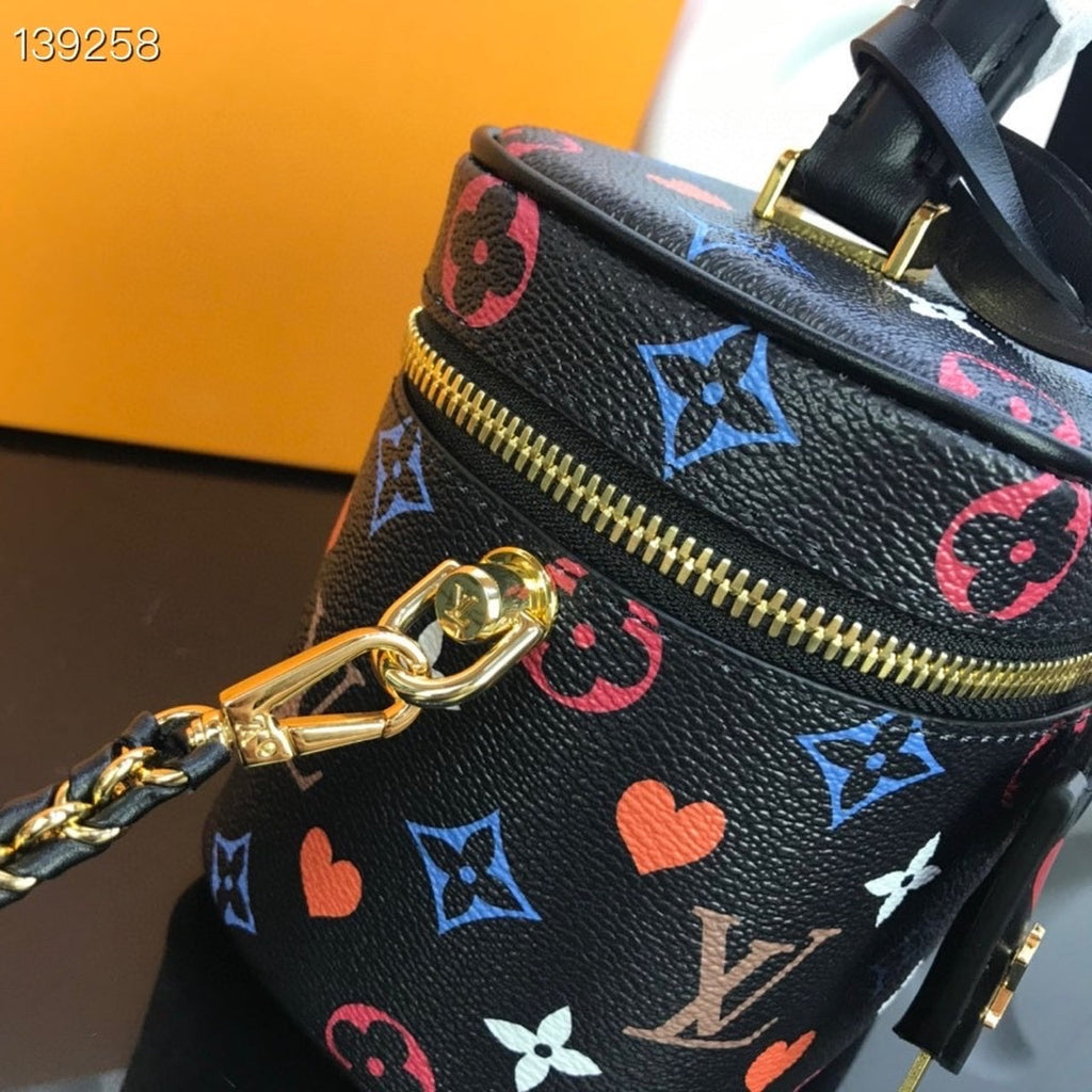 Louis Vuitton Vanity PM Game On Monogram Canvas By Nicolas Ghesquiere Black For Women,  Shoulder And Crossbody Bags 7.5in/19cm Louis Vuitton M57482
