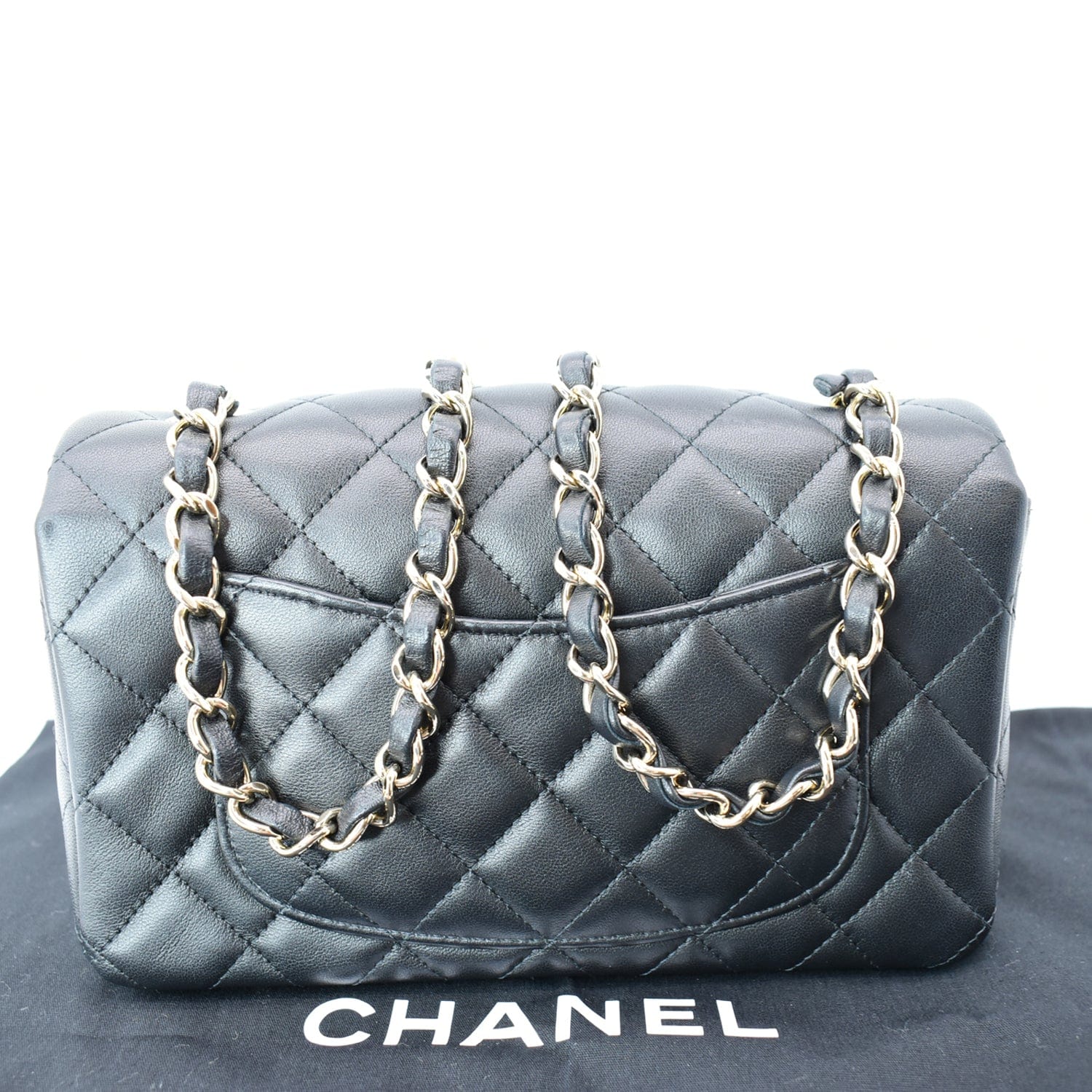 Chanel Mini Rectangular Flap Quilted  Leather Shoulder Bag Black- Hot Deals