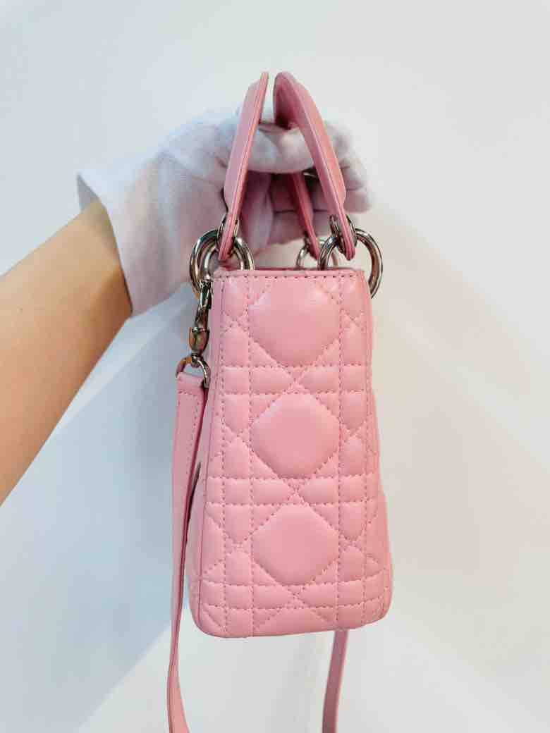Dioror Pink Mini Lady Dioror Bag