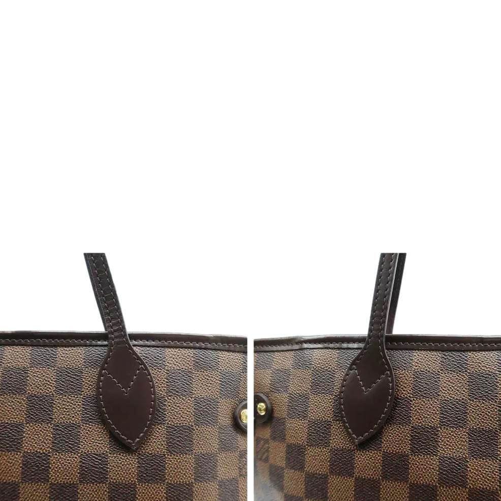 LOUIS VUITTON  Neverfull MM Damier Ebene Shoulder Bag Rose ballerine