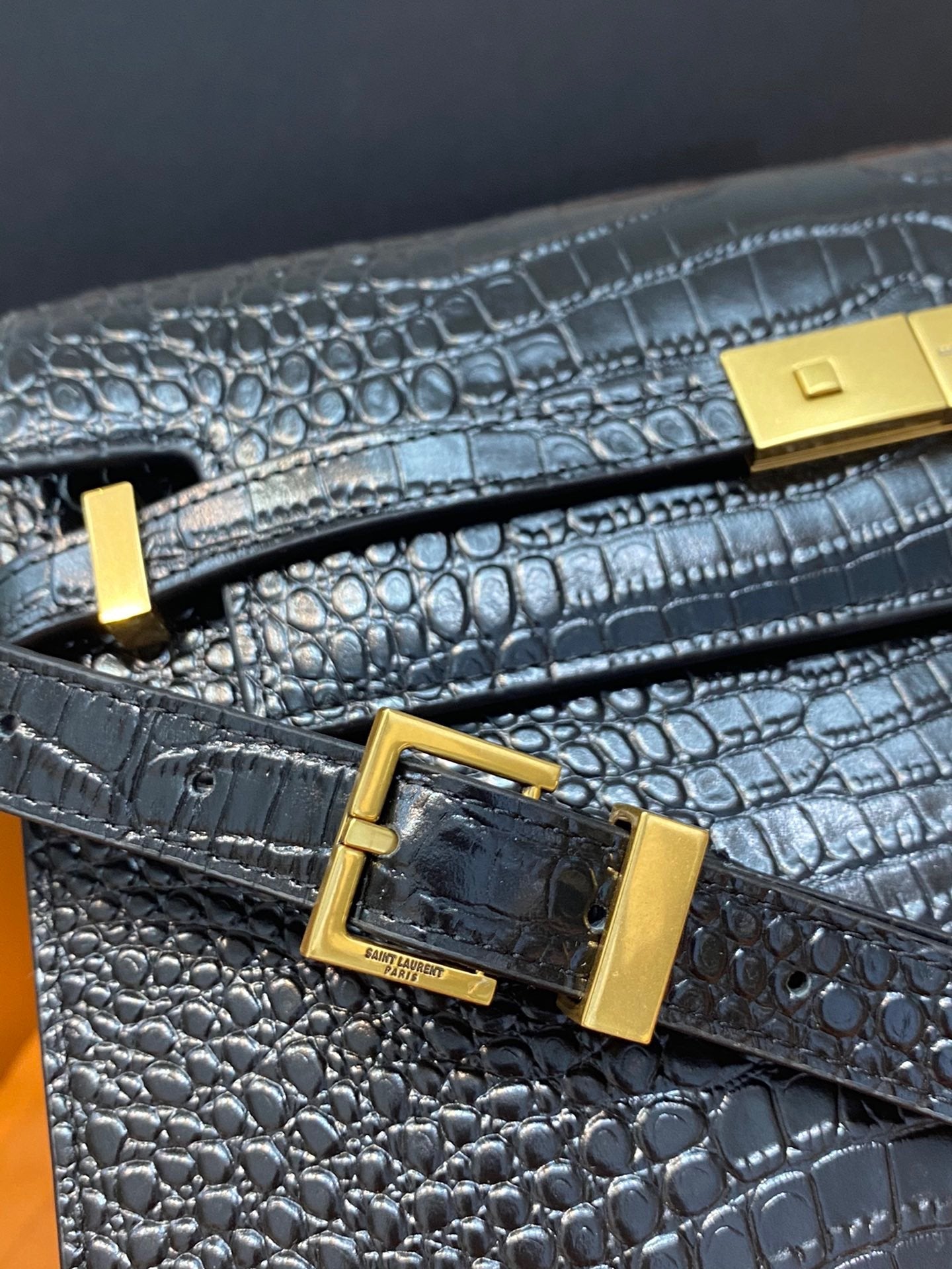 YSSL Manhattan Shoulder Bag Black For Women 11in/29cm YSL 579271DND0J1000