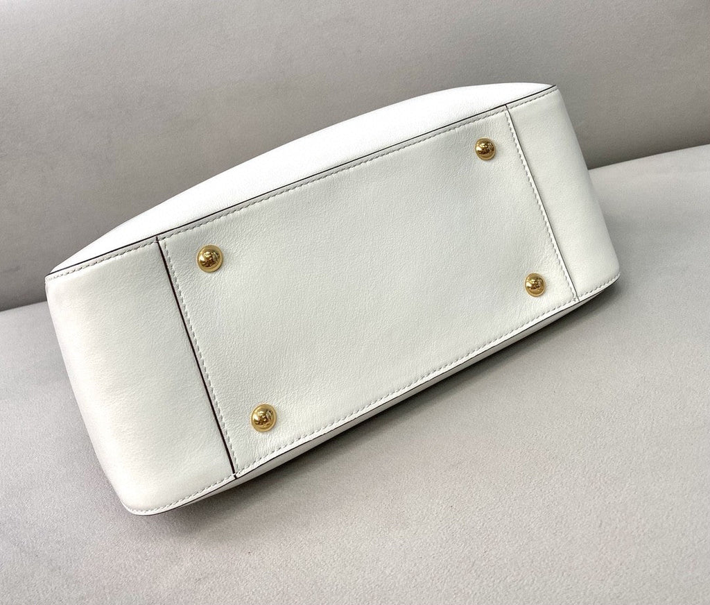Small FF Tote Shoulder White Bag For Woman 30cm/12in