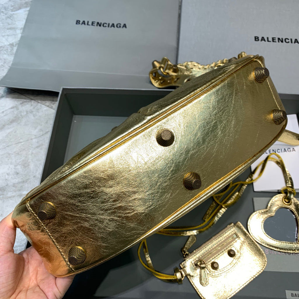 Le Cagole XS Shoulder Bag In Gold, For Women,  Bags 13in/33cm