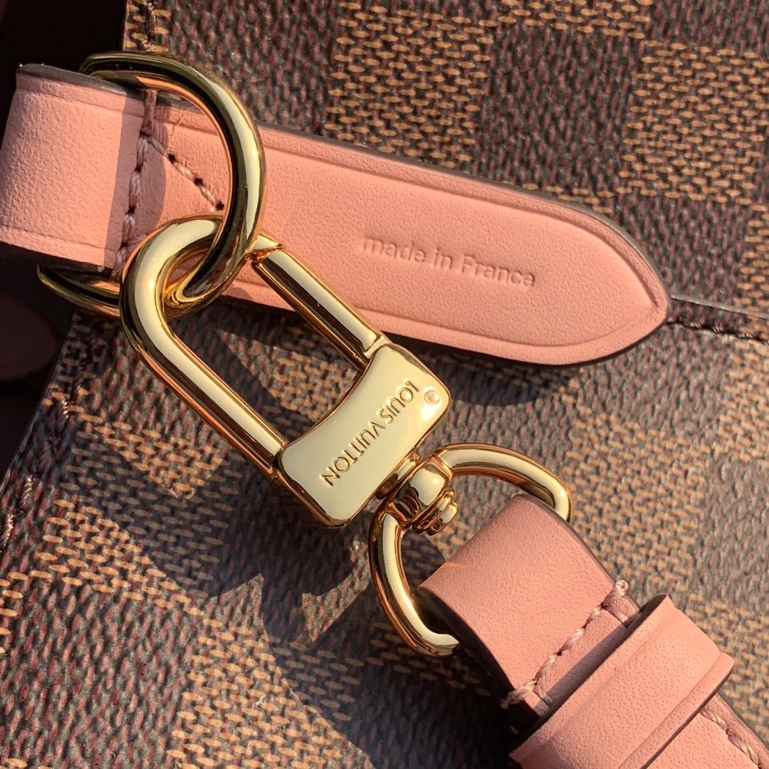 Louis Vuitton NeoNoe Bucket Bag Damier Ebene Canvas Venus Pink For Women,  Shoulder And Crossbody Bags 10.2in/26cm Louis Vuitton N40198